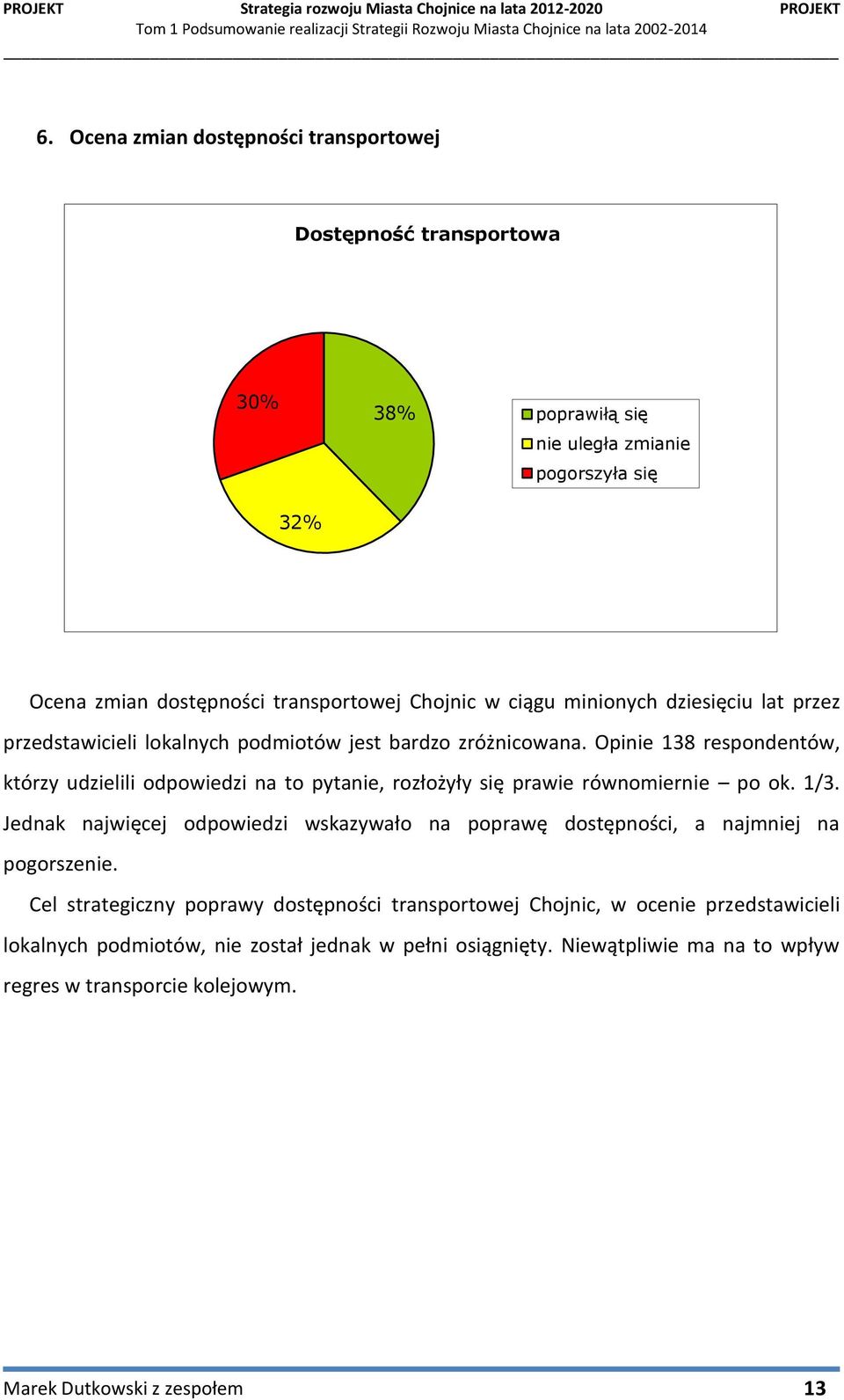 Opinie 138 respondentów, którzy udzielili odpowiedzi na to pytanie, rozłożyły się prawie równomiernie po ok. 1/3.