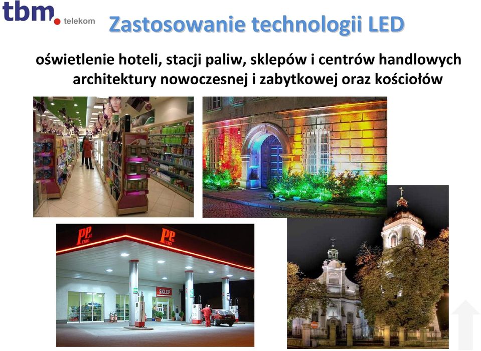 sklepów i centrów handlowych