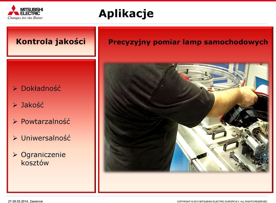 pomiar lamp samochodowych Dokładność