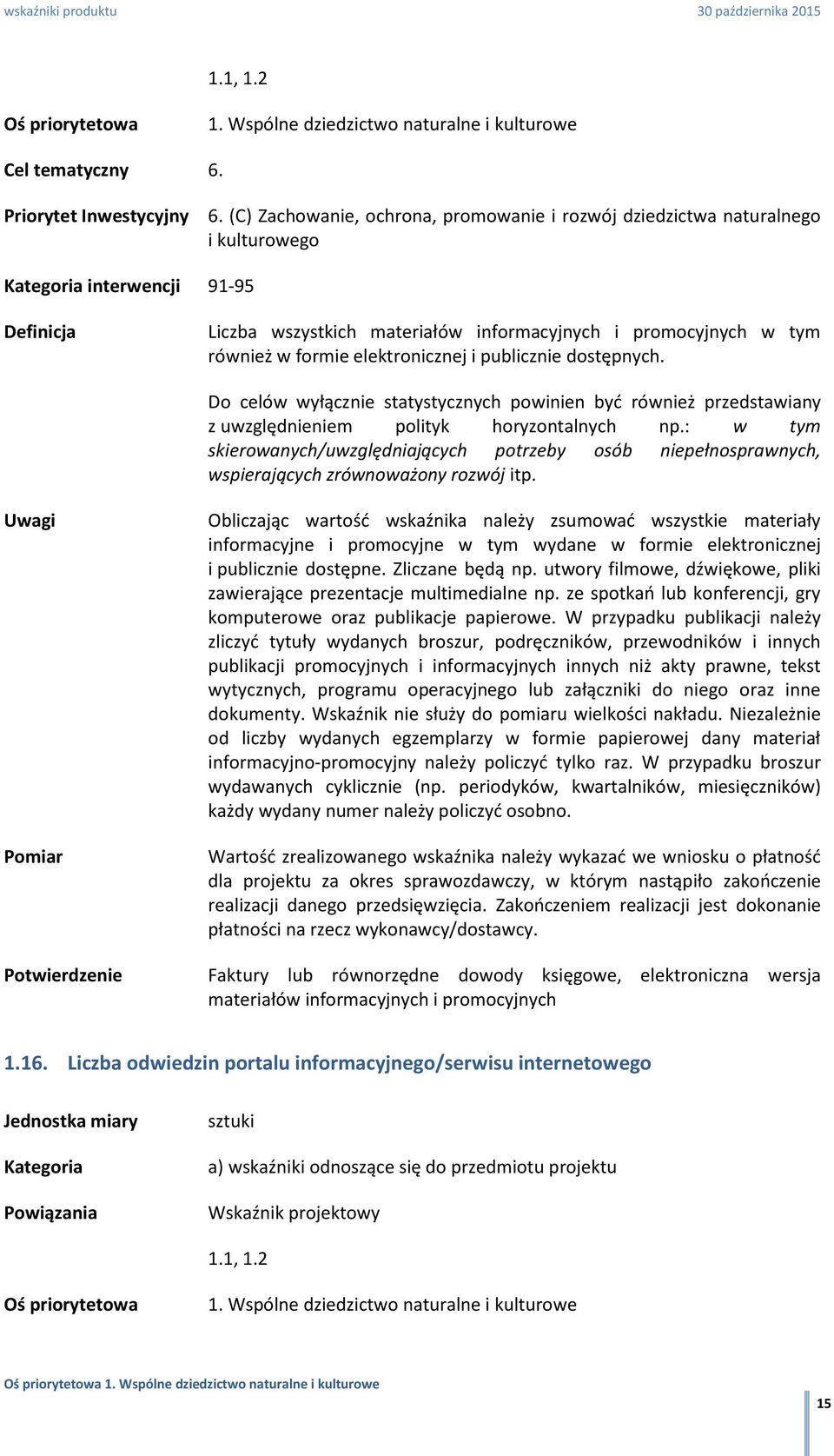 elektronicznej i publicznie dostępnych. Obliczając wartość wskaźnika należy zsumować wszystkie materiały informacyjne i promocyjne w tym wydane w formie elektronicznej i publicznie dostępne.
