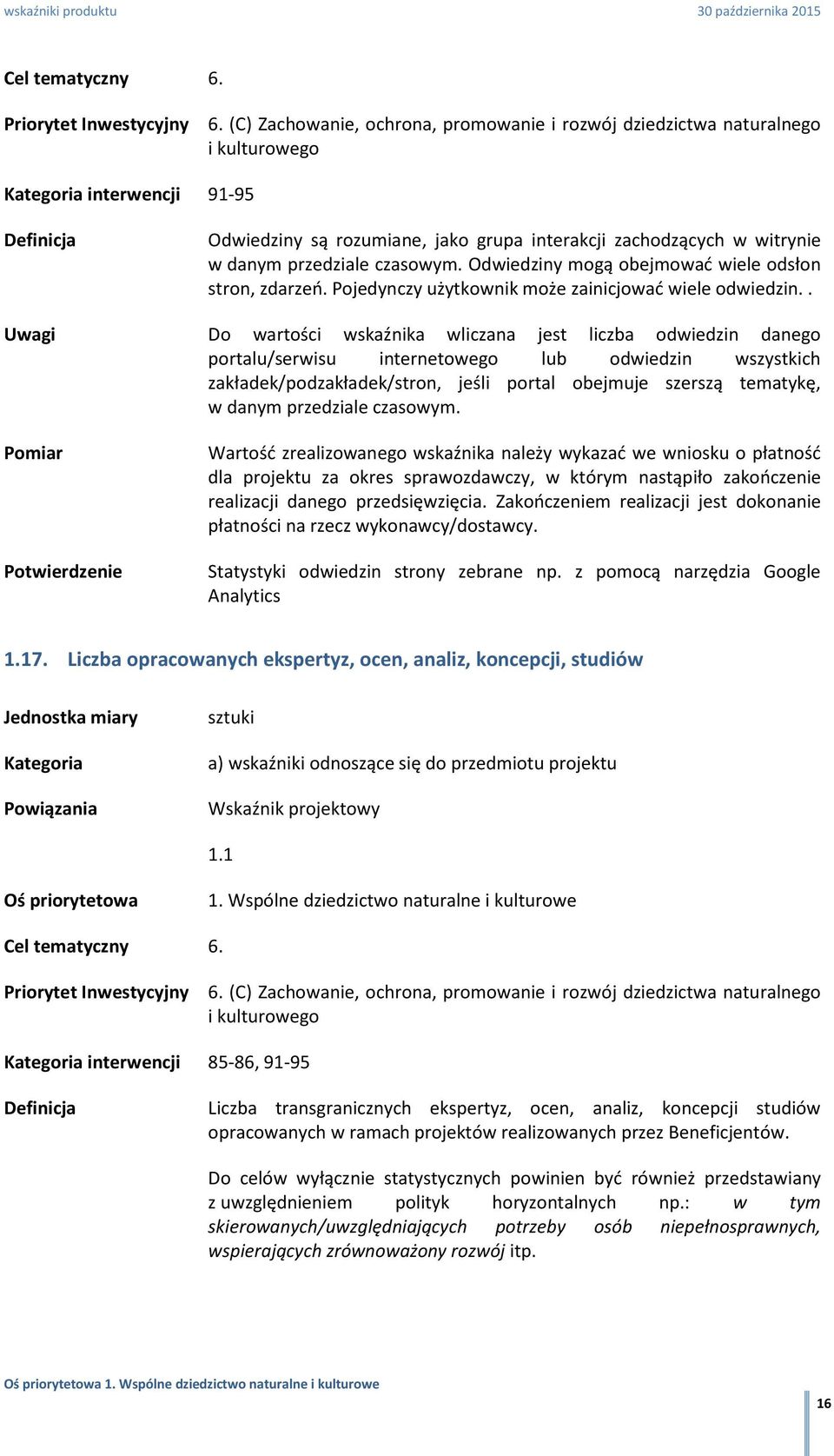 czasowym. Odwiedziny mogą obejmować wiele odsłon stron, zdarzeń. Pojedynczy użytkownik może zainicjować wiele odwiedzin.