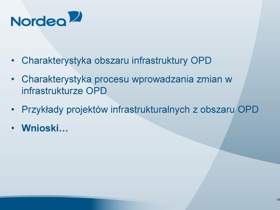 zmian w infrastrukturze OPD Przykłady