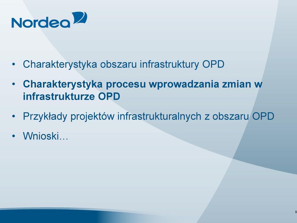 zmian w infrastrukturze OPD Przykłady