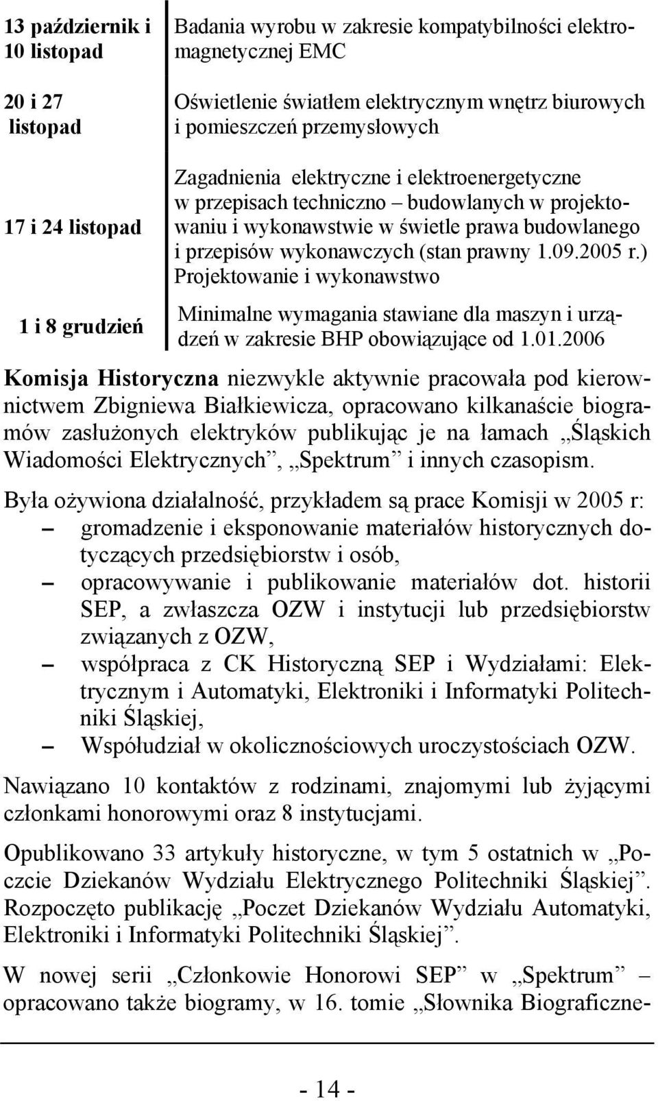 prawny 1.09.2005 r.) Projektowanie i wykonawstwo Minimalne wymagania stawiane dla maszyn i urządzeń w zakresie BHP obowiązujące od 1.01.