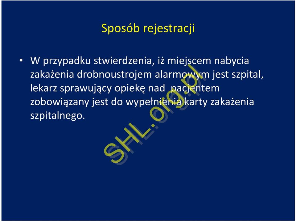 jest szpital, lekarz sprawujący opiekę nad pacjentem