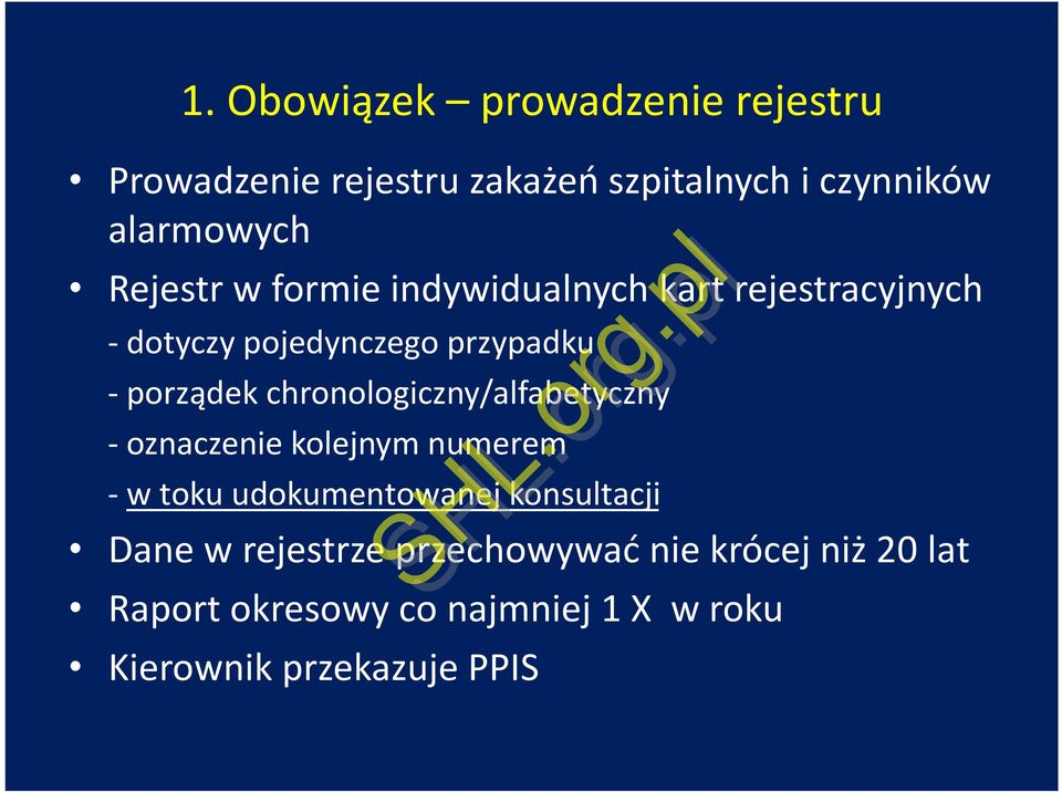 chronologiczny/alfabetyczny - oznaczenie kolejnym numerem - w toku udokumentowanej konsultacji Dane w