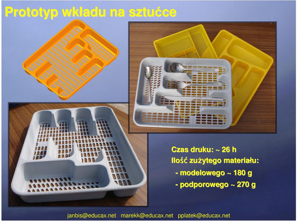 zuŝytego materiału: -