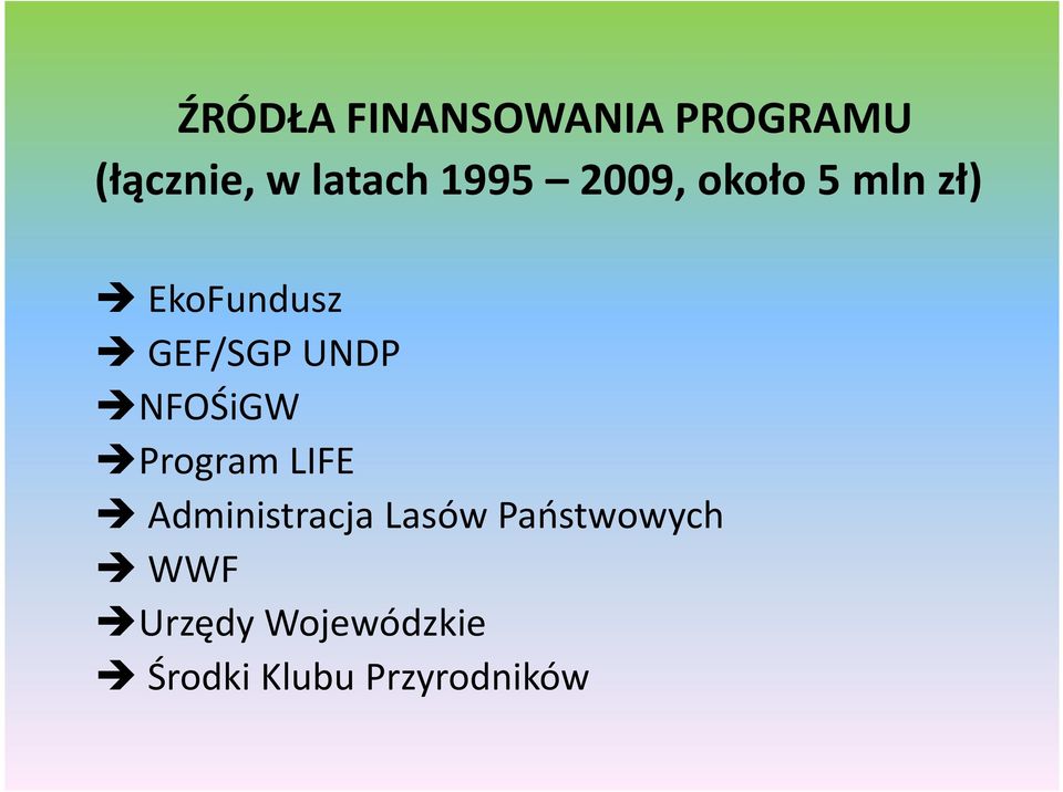 UNDP NFOŚiGW Program LIFE Administracja Lasów