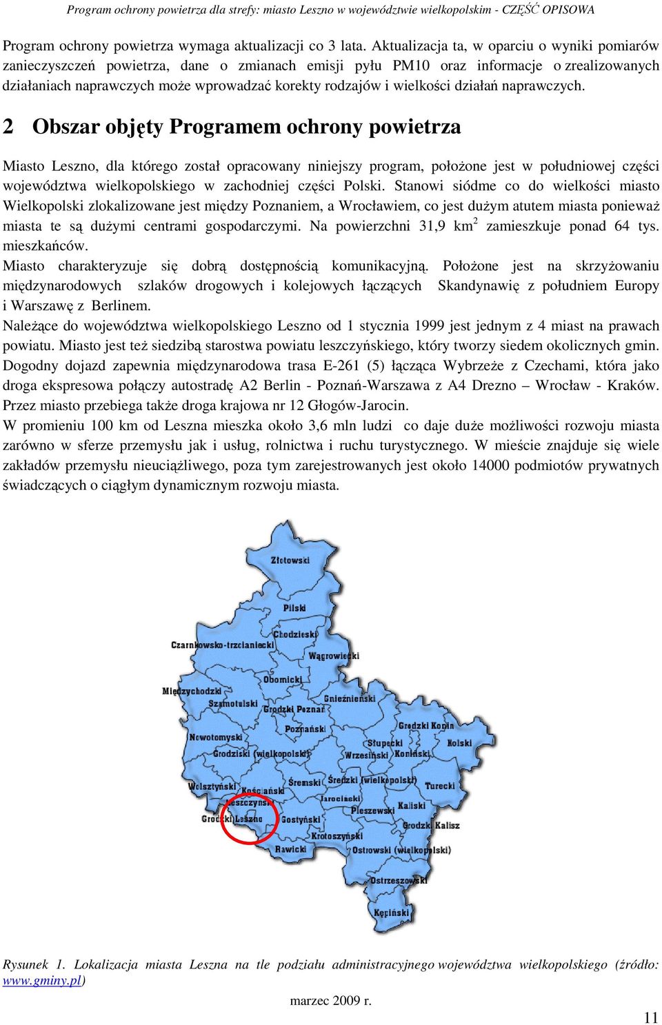 wielkości działań naprawczych.