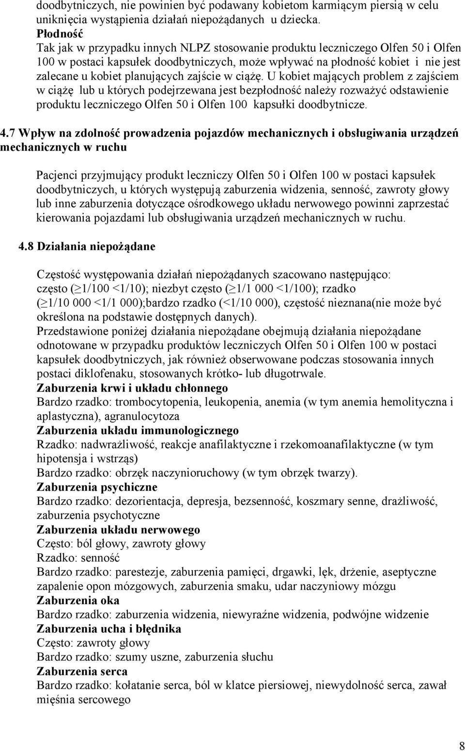 planujących zajście w ciążę.