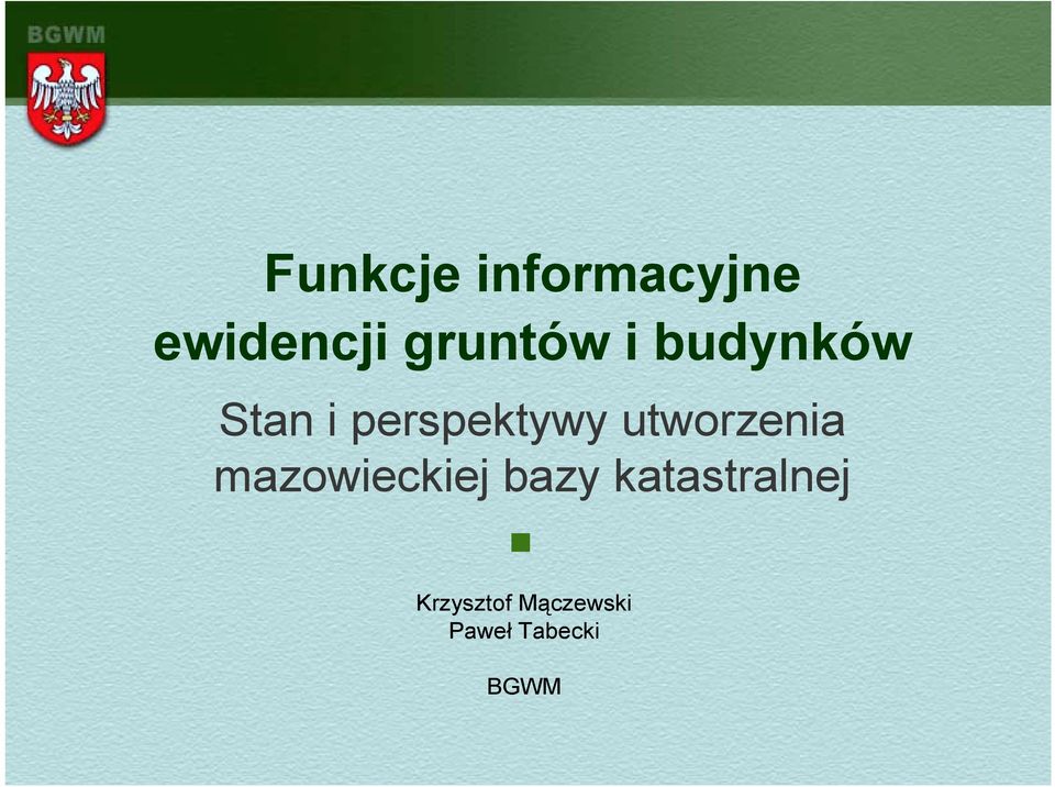 utworzenia mazowieckiej bazy