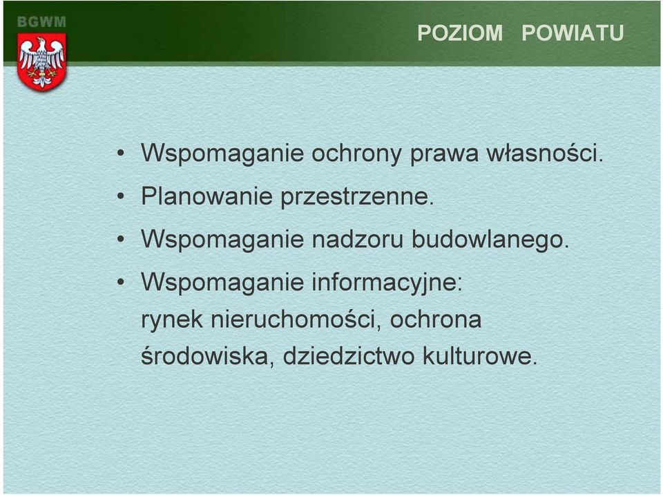 Wspomaganie nadzoru budowlanego.