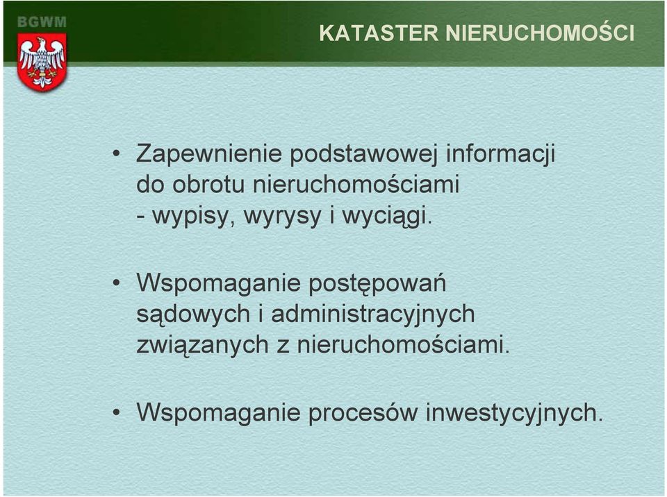 Wspomaganie postępowań sądowych i administracyjnych