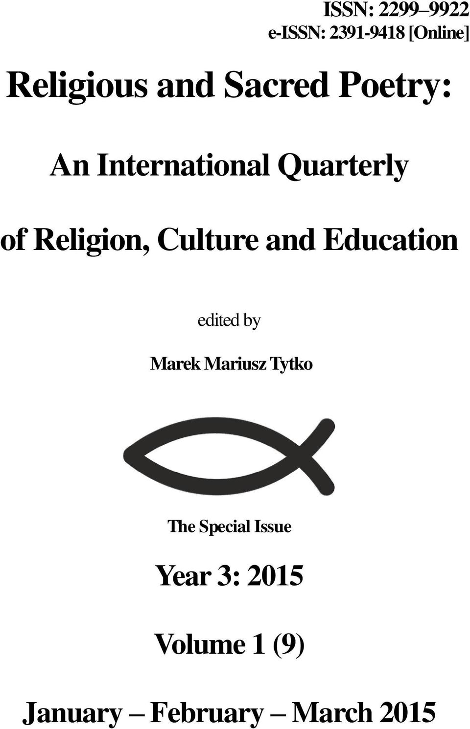 Culture and Education edited by Marek Mariusz Tytko The