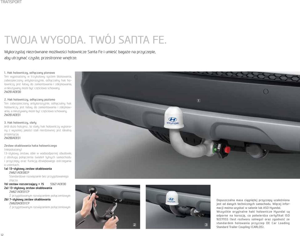 być częściowo schowany. 2W281ADE00 2.