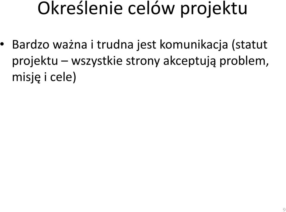 (statut projektu wszystkie strony