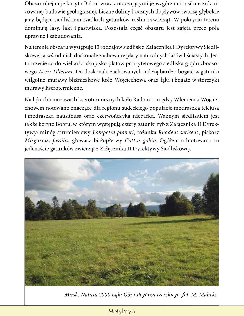 Pozostała część obszaru jest zajęta przez pola uprawne i zabudowania.