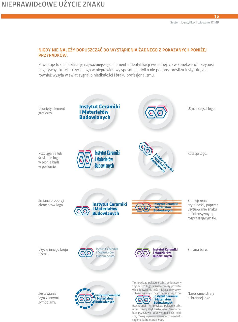 ale również wysyła w świat sygnał o niedbałości i braku profesjonalizmu. Usunięty element graficzny. Użycie części logo. Rozciąganie lub ściskanie logo w pionie bądź w poziomie. Rotacja logo.