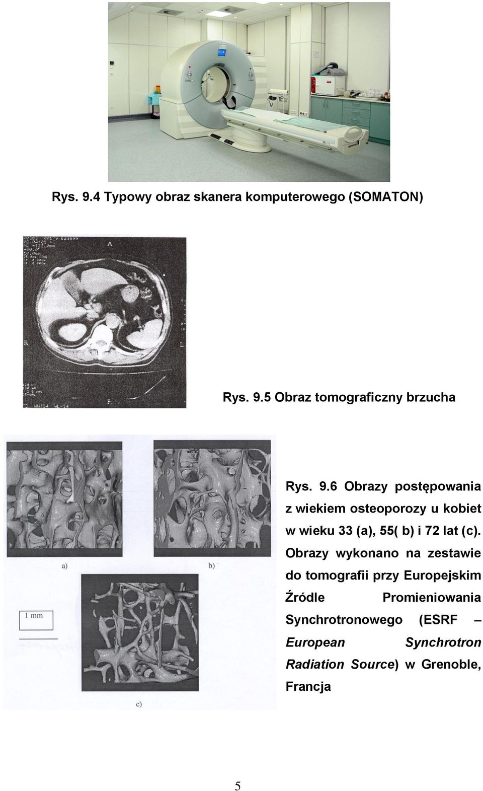 (c). Obrazy wykonano na zestawie do tomografii przy Europejskim Źródle Promieniowania