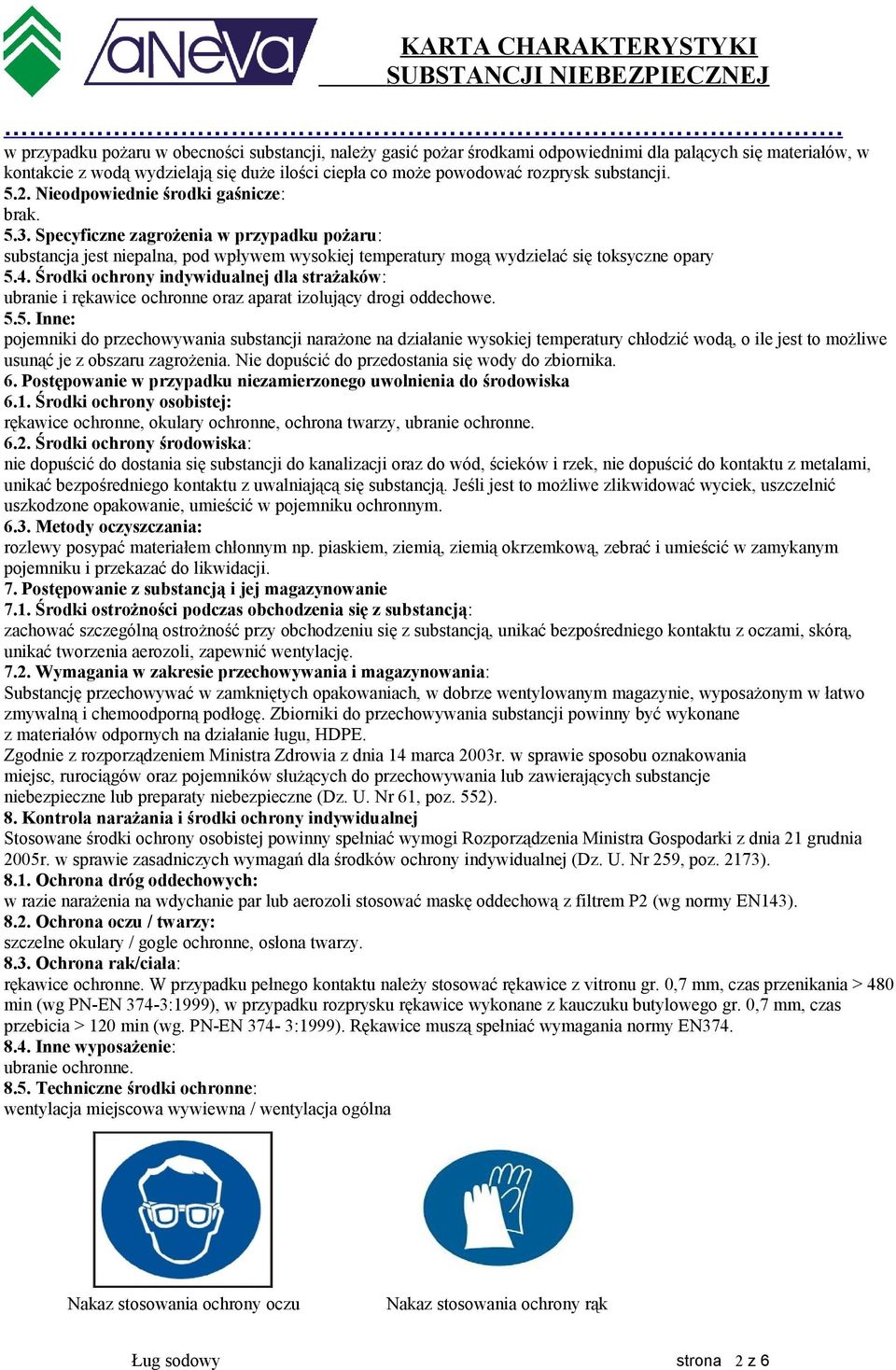 4. Środki ochrony indywidualnej dla strażaków: ubranie i rękawice ochronne oraz aparat izolujący drogi oddechowe. 5.
