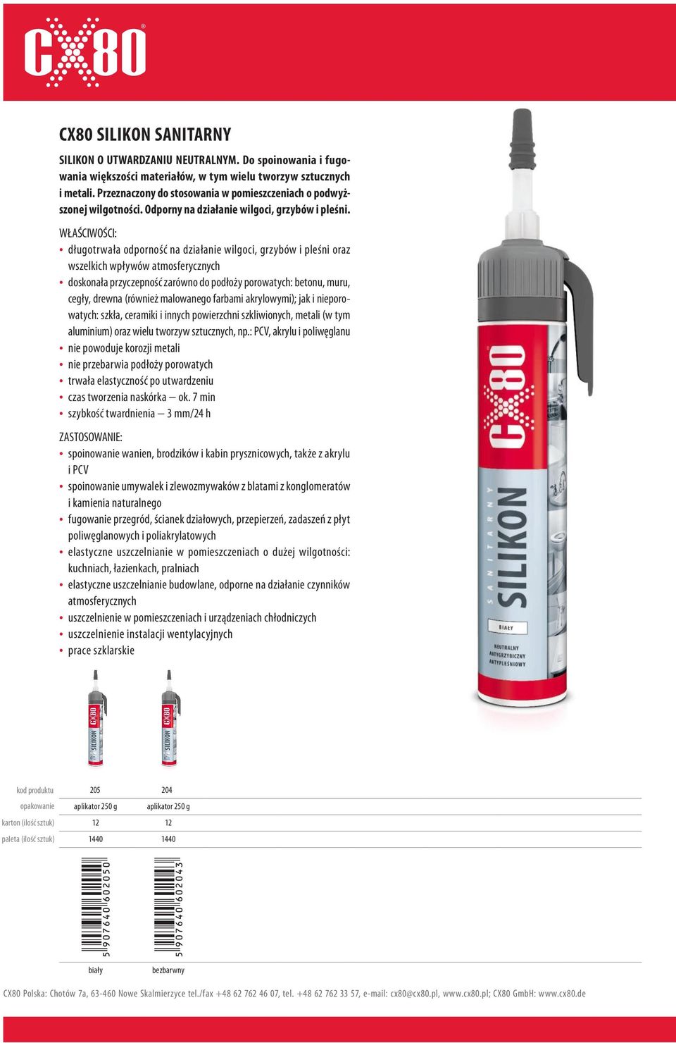 długotrwała odporność na działanie wilgoci, grzybów i pleśni oraz wszelkich wpływów atmosferycznych doskonała przyczepność zarówno do podłoży porowatych: betonu, muru, cegły, drewna (również