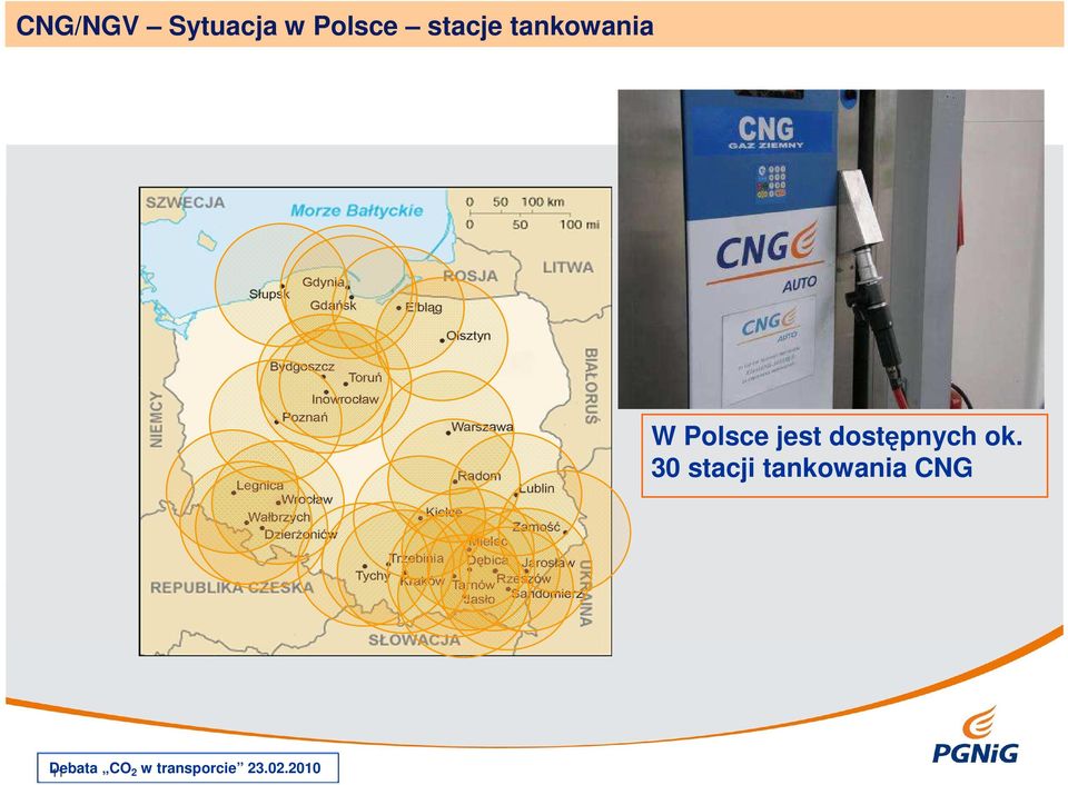 tankowania CNG W Polsce jest