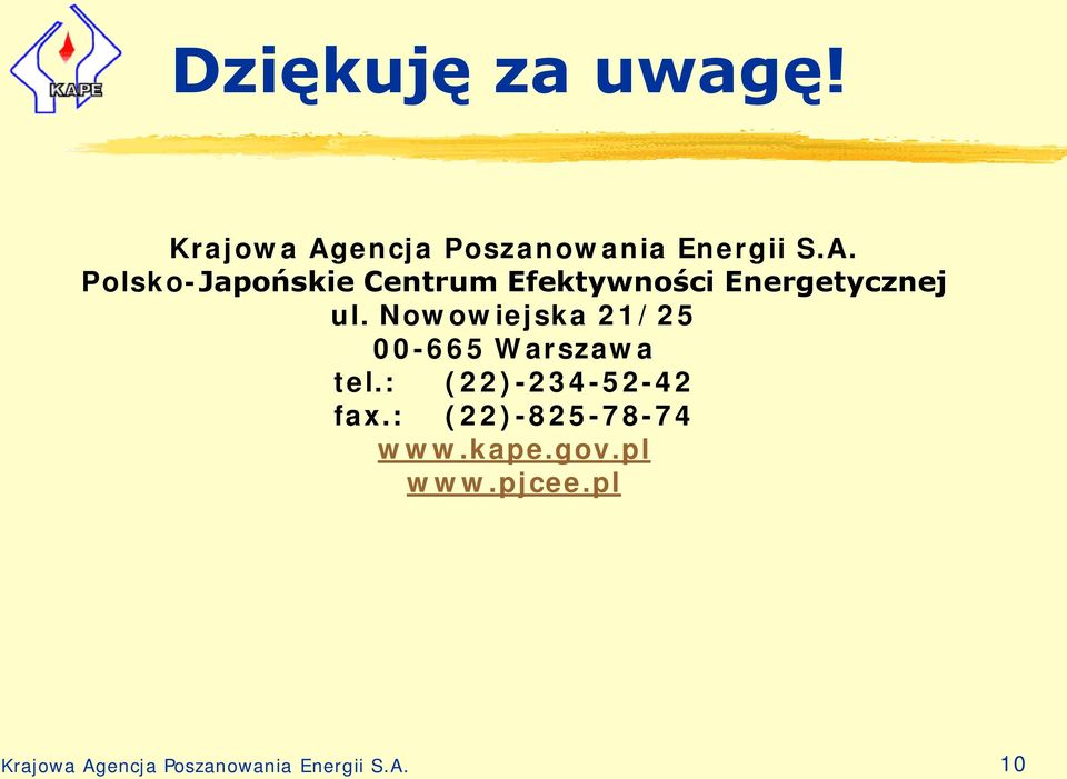 Polsko-Japońskie Centrum Efektywności Energetycznej ul.