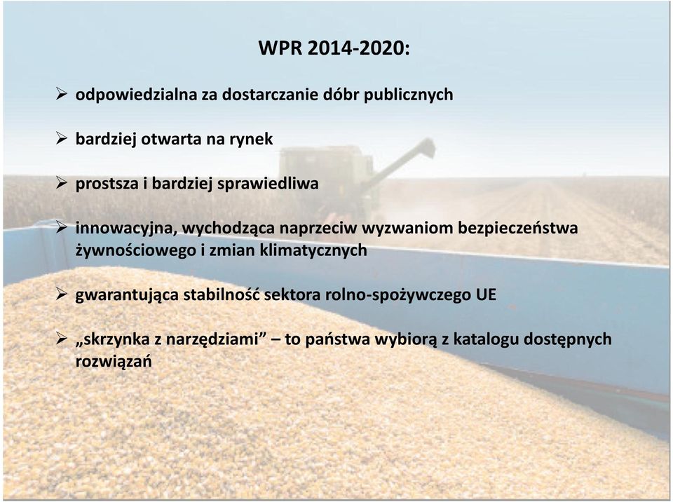 bezpieczeństwa żywnościowego i zmian klimatycznych gwarantująca stabilność sektora