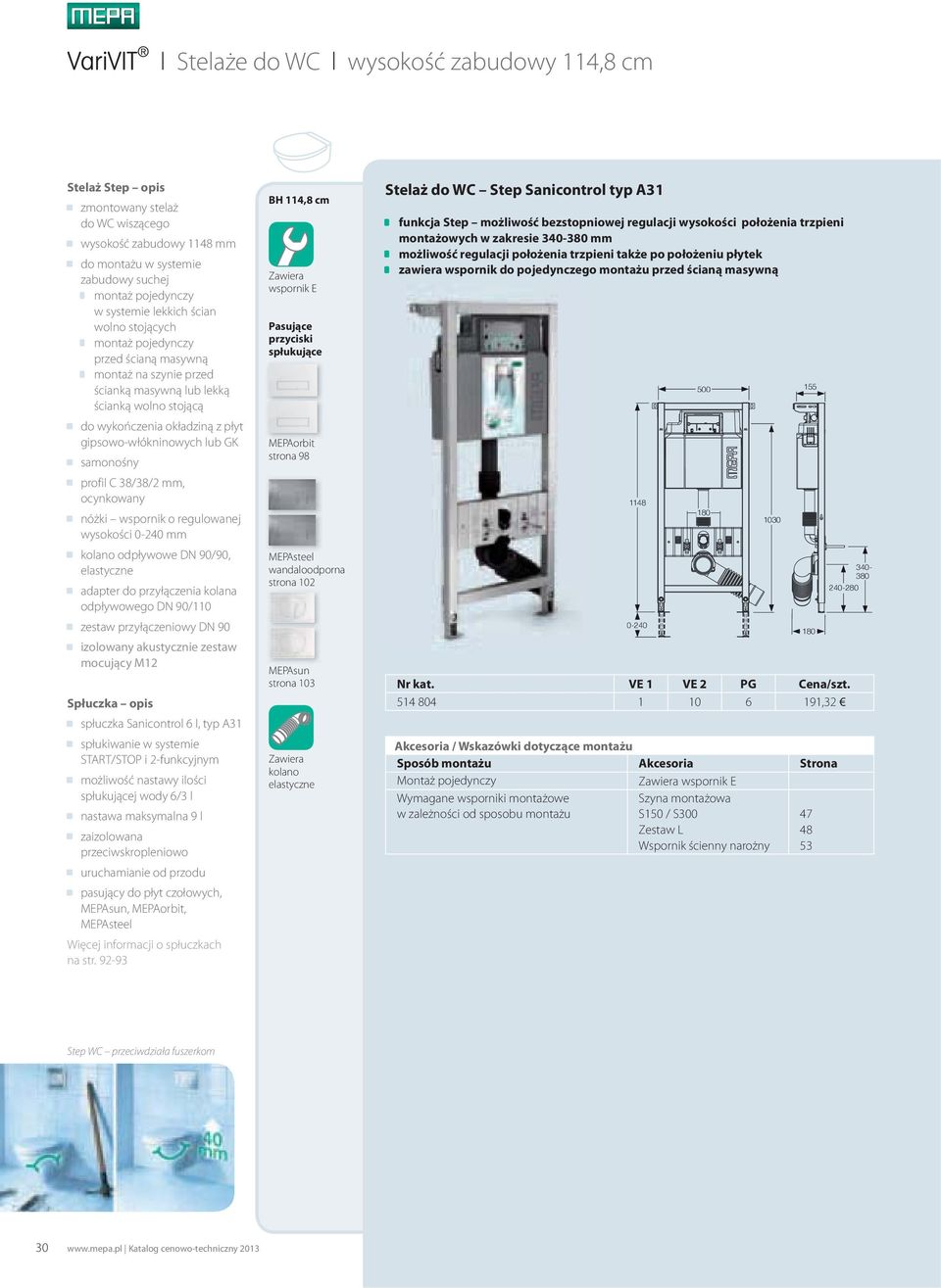 samonośny profil C 38/38/2 mm, ocynkowany nóżki wspornik o regulowanej wysokości 0-240 mm kolano odpływowe DN 90/90, elastyczne adapter do przyłączenia kolana odpływowego DN 90/110 zestaw