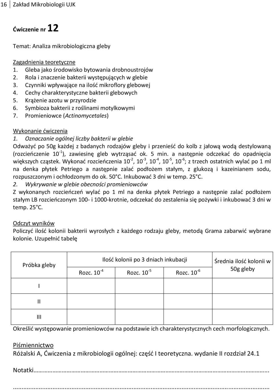 Promieniowce (Actinomycetales) 1.