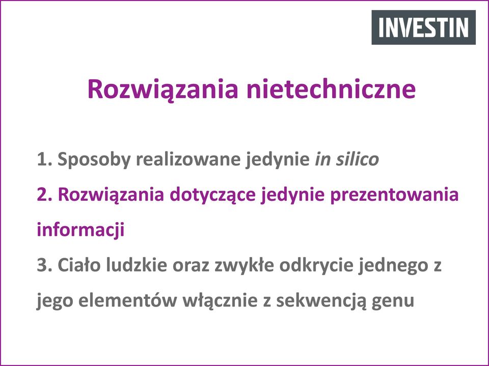 Rozwiązania dotyczące jedynie prezentowania