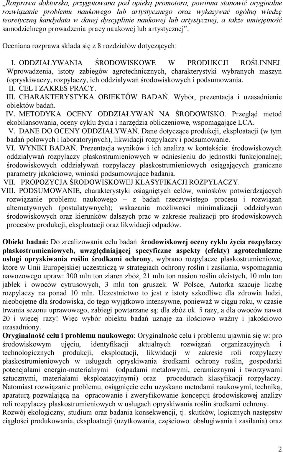 ODDZIAŁYWANIA ŚRODOWISKOWE W PRODUKCJI ROŚLINNEJ.