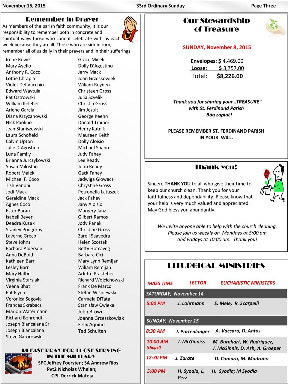 Coco Lo e Chrapla Violet Del Vacchio Edward Waytula Pat Ostrowski William Keleher Arlene Garcia Diana Krzyzanowski Nick Paolino Jean Staniszewski Laura Schofield Calvin Upton Julie D Agos no Luna