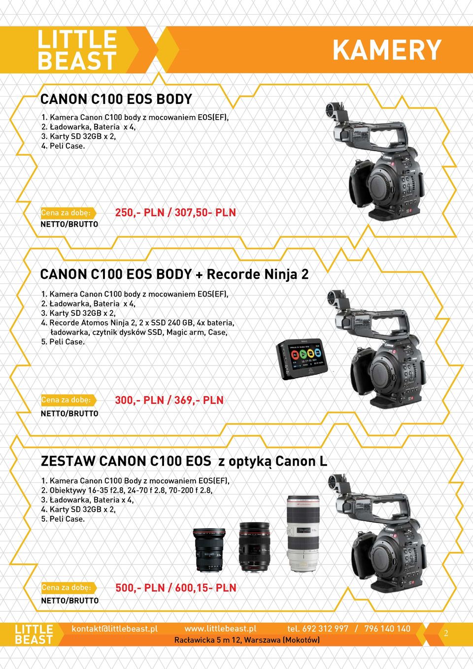 Recorde Atomos Ninja 2, 2 x SSD 240 GB, 4x bateria, ładowarka, czytnik dysków SSD, Magic arm, Case, 5. Peli Case.