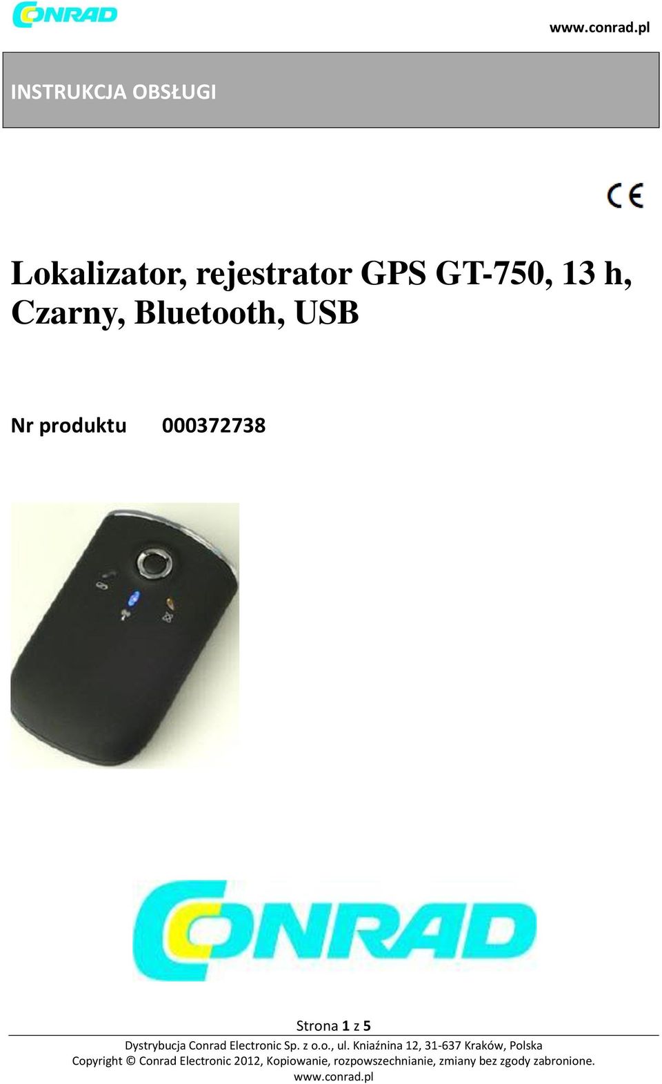 GT-750, 13 h, Czarny,