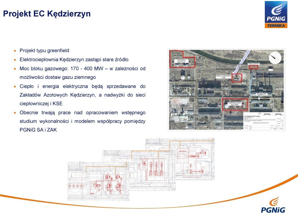 elektryczna będą sprzedawane do Zakładów Azotowych Kędzierzyn, a nadwyżki do sieci ciepłowniczej i
