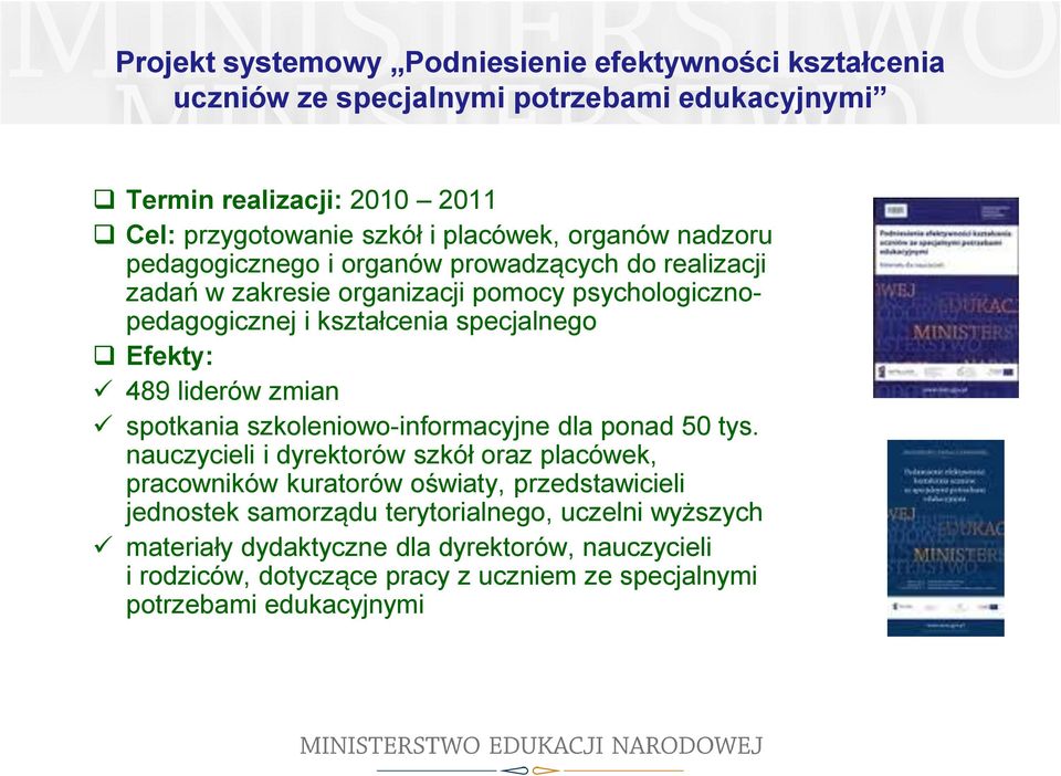 liderów zmian spotkania szkoleniowo-informacyjne dla ponad 50 tys.