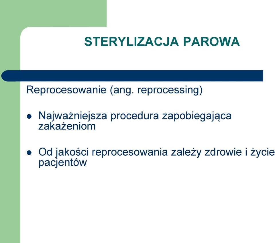 zapobiegająca zakażeniom Od jakości