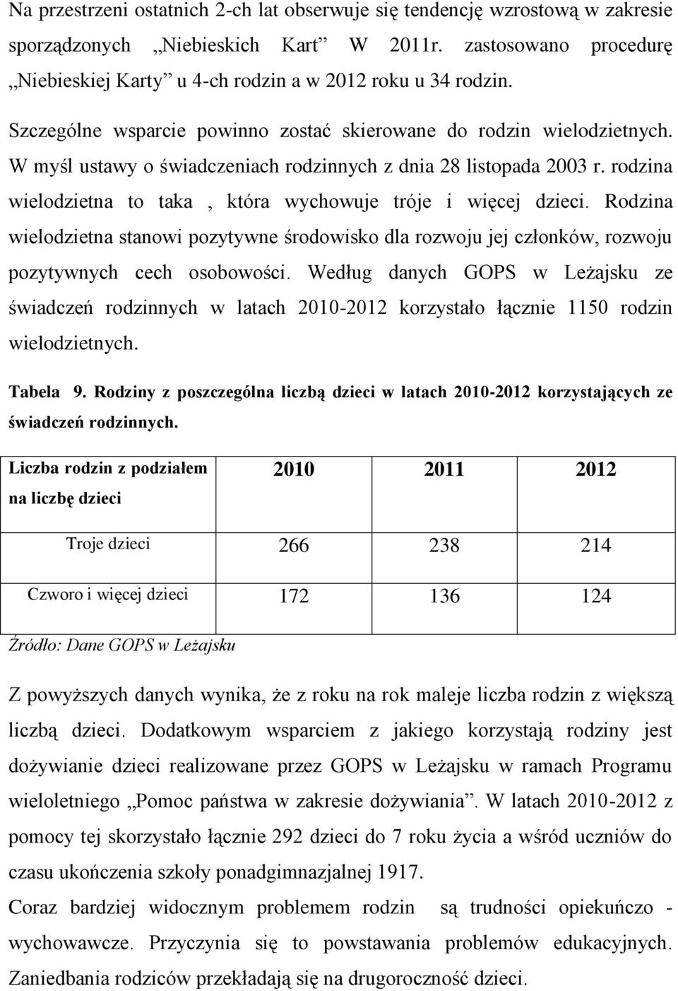 rodzina wielodzietna to taka, która wychowuje tróje i więcej dzieci. Rodzina wielodzietna stanowi pozytywne środowisko dla rozwoju jej członków, rozwoju pozytywnych cech osobowości.