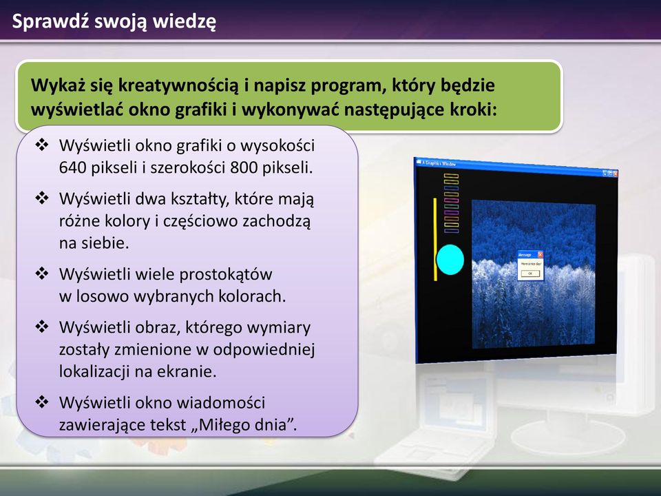 Wyświetli dwa kształty, które mają różne kolory i częściowo zachodzą na siebie.