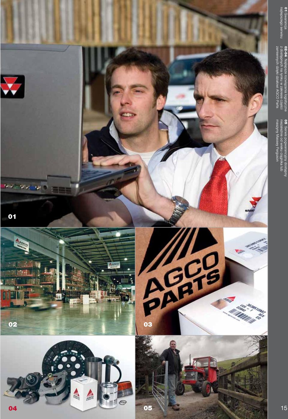 dzięki działowi AGCO Parts 05 Serwis pogwarancyjny dostępny