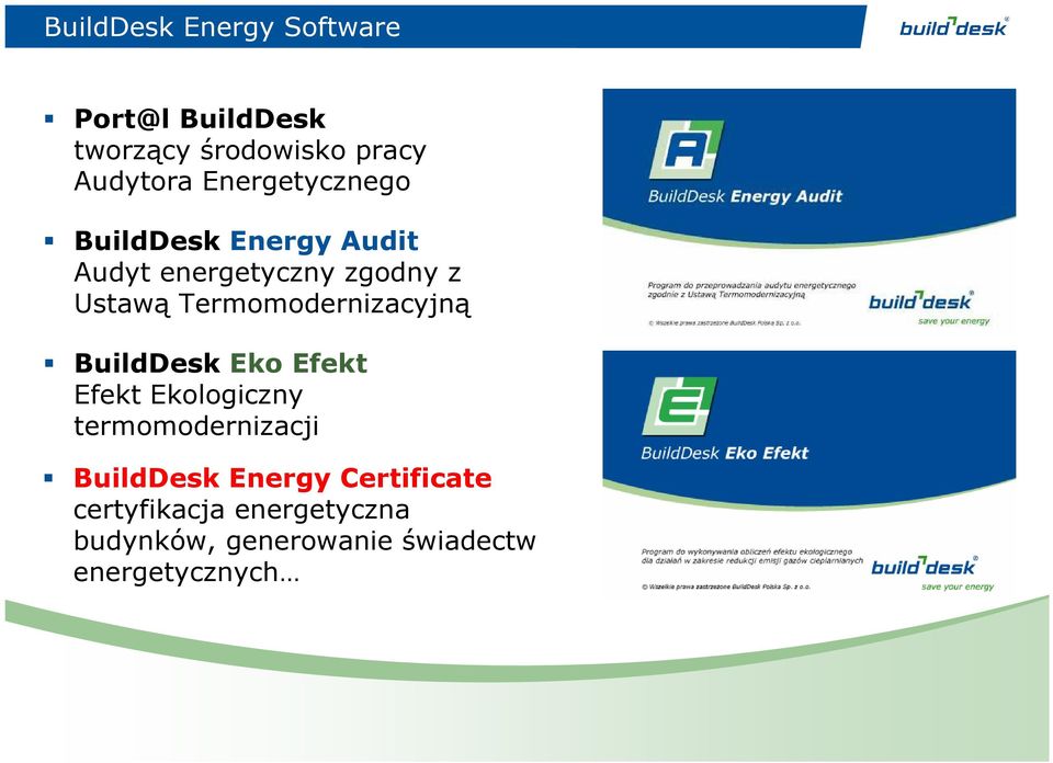 Termomodernizacyjną BuildDesk Eko Efekt Efekt Ekologiczny termomodernizacji