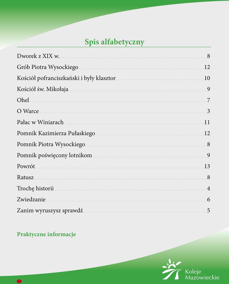 ................................................................................. 3 Pałac w Winiarach.....................................................................11 Pomnik Kazimierza Pułaskiego.