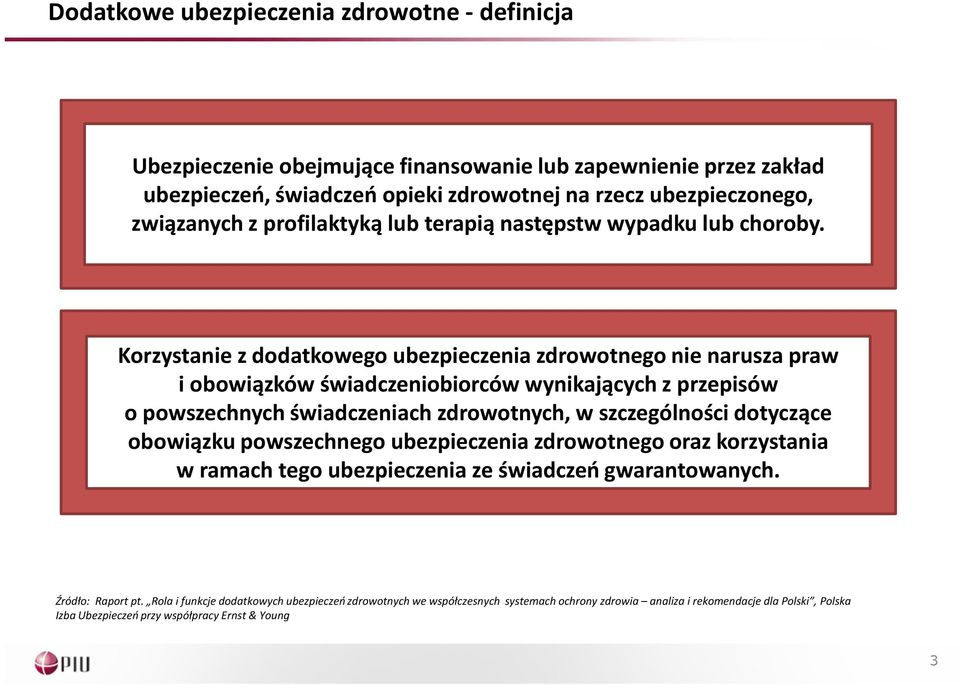 Korzystanie z dodatkowego ubezpieczenia zdrowotnego nie narusza praw i obowiązków świadczeniobiorców wynikających zprzepisów o powszechnych świadczeniach zdrowotnych, w szczególności