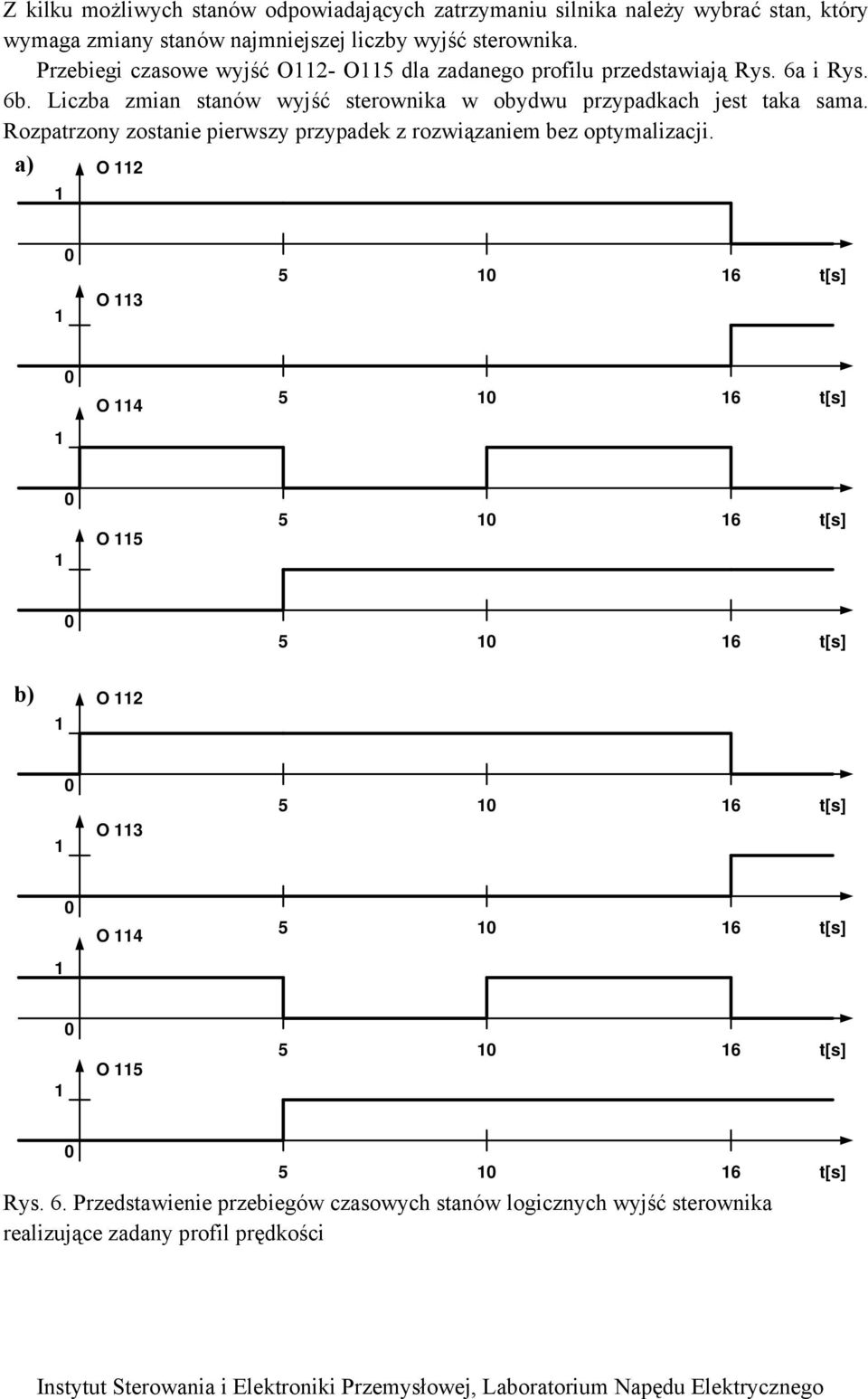 Liczba zmian stanów wyjść sterownika w obydwu przypadkach jest taka sama.