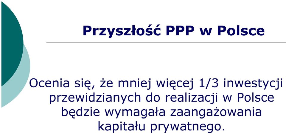 przewidzianych do realizacji w Polsce