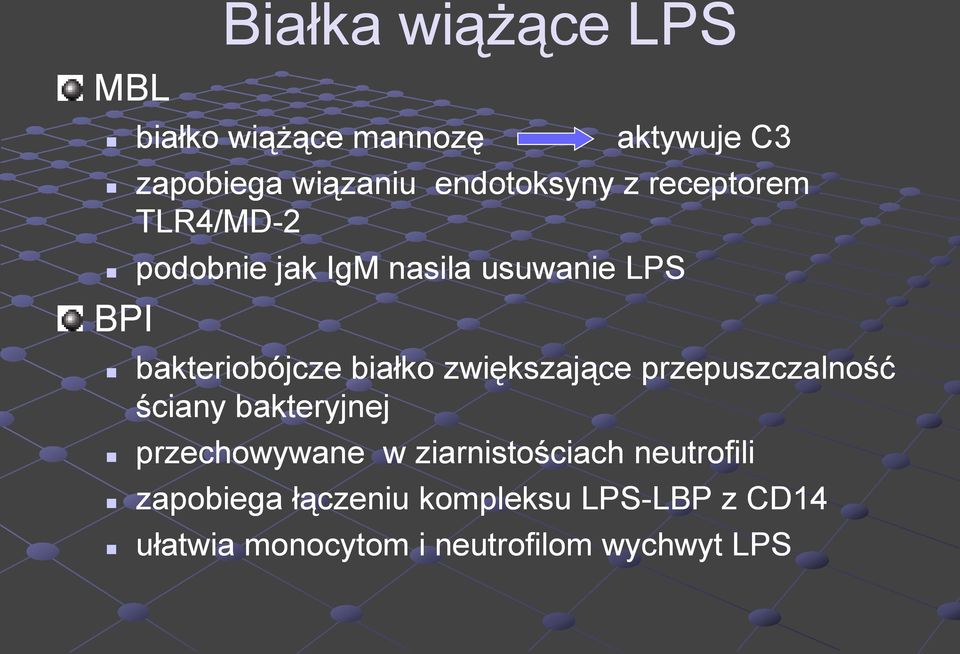 zwiększające przepuszczalność ściany bakteryjnej przechowywane w ziarnistościach