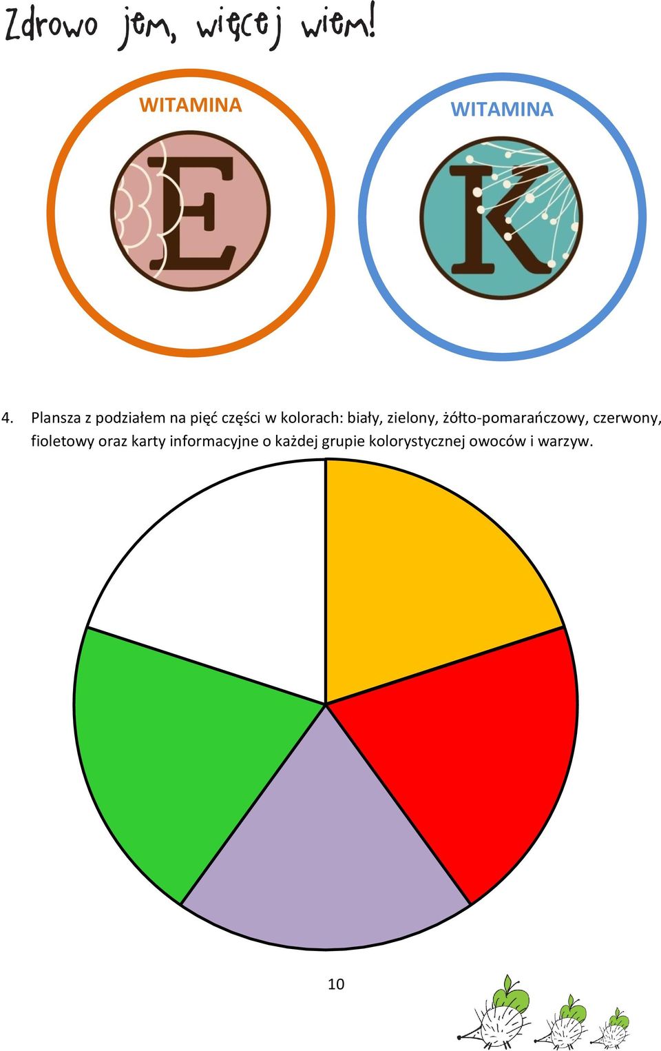 biały, zielony, żółto-pomarańczowy, czerwony,