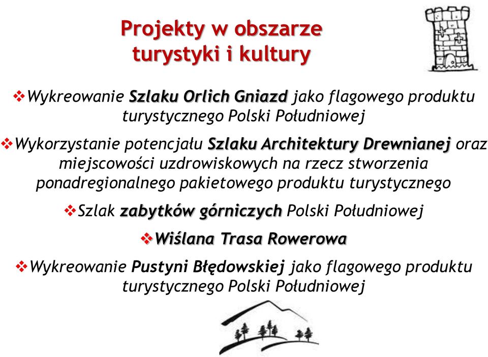 rzecz stworzenia ponadregionalnego pakietowego produktu turystycznego Szlak zabytków górniczych Polski