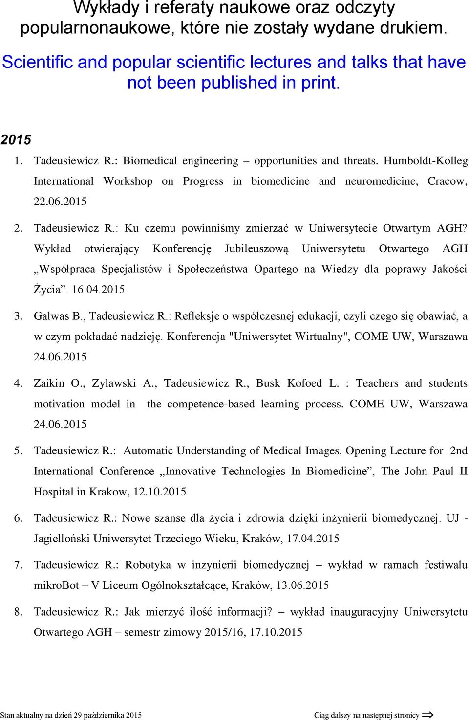 : Ku czemu powinniśmy zmierzać w Uniwersytecie Otwartym AGH?
